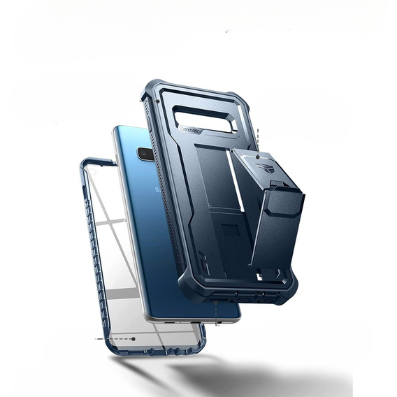 Obrnené puzdro pre Samsung Galaxy S10, Dexnor Full Body, modré