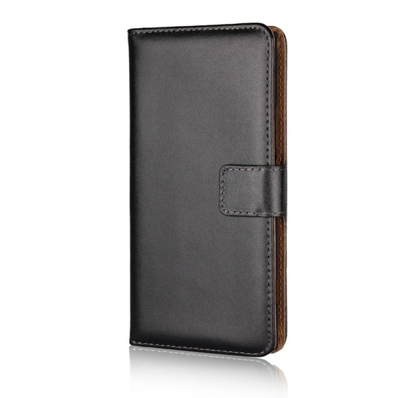 Klapkové puzdro pre Sony Xperia XZ1, Leather Flexi Book, čierne