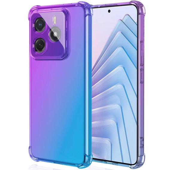Puzdro pre Xiaomi Redmi Note 14 5G, Gradient Dropproof, Fialová / modrá