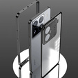 Puzdro pre Xiaomi 15, Frame Case, čierne