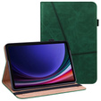 Puzdro pre Samsung Galaxy Tab S10 Lite / S10 FE / S9 FE / S9, Classic, s priestorom pre stylus, zelený