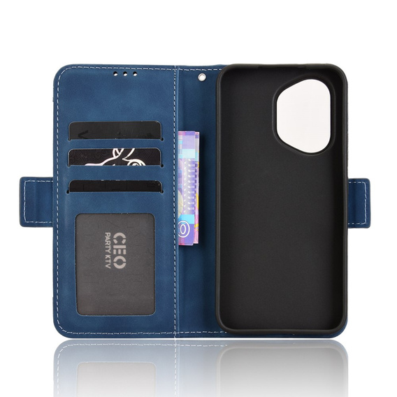 Klapkové puzdro pre Honor 400 5G, Card Slot, tmavomodré