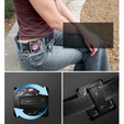 Pancierované puzdro pre Samsung Galaxy Z Flip 5 5G, Dexnor Clip Holder, ružové