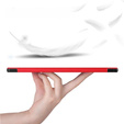 Puzdro pre Samsung Galaxy Tab S9 Plus, Smartcase s priestorom pre stylus, červené