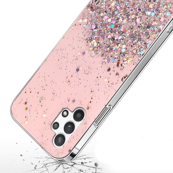 Obal na mobil pre Samsung Galaxy A32 4G, Glittery, ružové