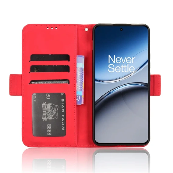 Klapkové puzdro pre OnePlus Nord 4, Card Slot, červené