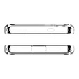 Puzdro MagSafe Spigen pre Samsung Galaxy S25+ Plus, Ultra Hybrid, transparentné / biele + tvrdené sklo 9H