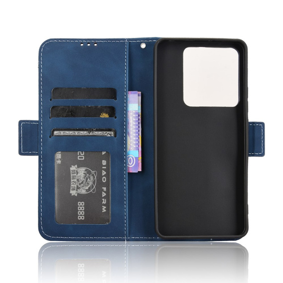 Klapkové puzdro pre Xiaomi Poco M7 Pro 5G, Card Slot, tmavomodré