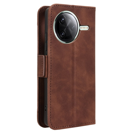 Klapkové puzdro pre Xiaomi Poco F7 Pro, Card Slot, hnedé