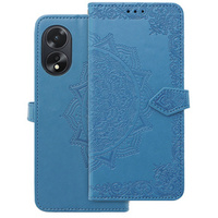 Klapkové puzdro pre Oppo A58 4G, Mandala, modré