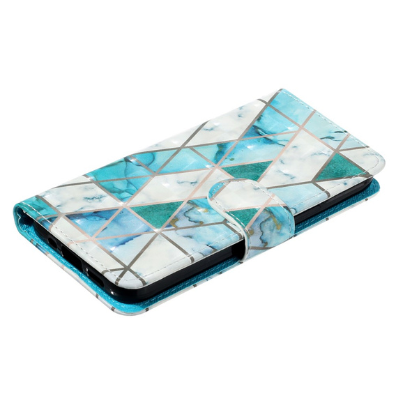 Klapkové puzdro pre Samsung Galaxy A35 5G, Wallet, Marble zelený