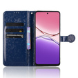 Flipové puzdro pre Oppo A5 Pro 5G, Wallet Rhombus, modré
