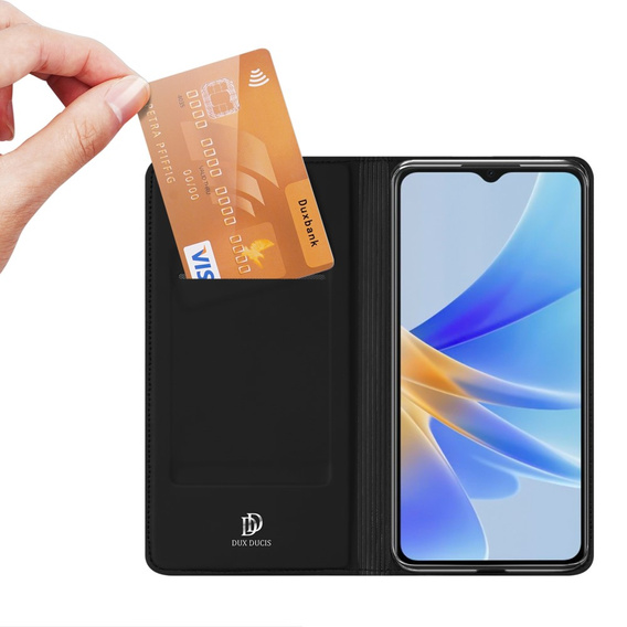 Dux Ducis Obal na mobil pre Oppo A17, Skinpro, čierne