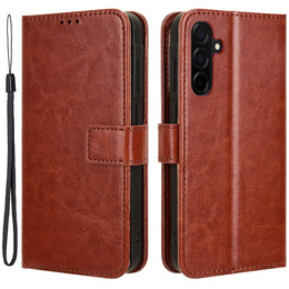 Klapkové puzdro pre Samsung Galaxy A26, Crazy Horse Wallet, hnedé