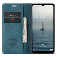 CASEME puzdro pre Samsung Galaxy A04S / A13 5G, Leather Wallet Case, zelený