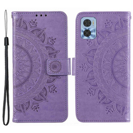 Klapkové puzdro pre Motorola Moto E22 / E22i, Mandala, fialové