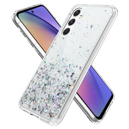 Obal na mobil pre Samsung Galaxy A54 5G, Glittery, priehľadné