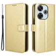 Klapkové puzdro pre Xiaomi Redmi 13, Crazy Horse Wallet, zlaté