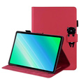 Puzdro pre iPad 10.2" 2021/2020/2019 (9/8/7 gen.), s chlopňou, animal, červené