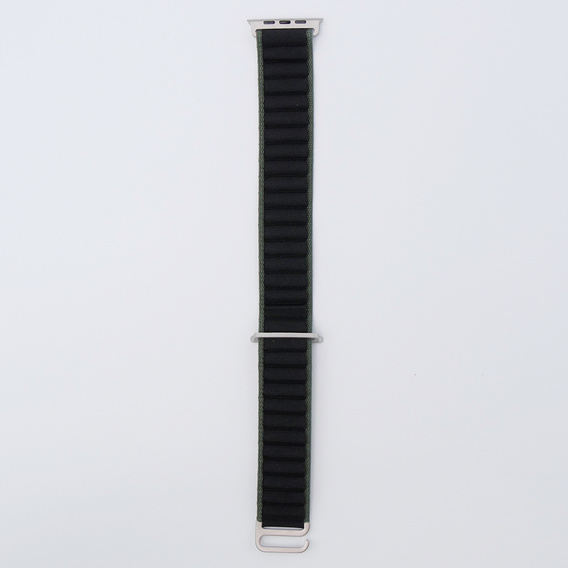 Nylonový remienok pre Apple Watch 1/2/3/4/5/6/7/8/SE/ULTRA 42/44/45/49 mm, zelený  / čierny