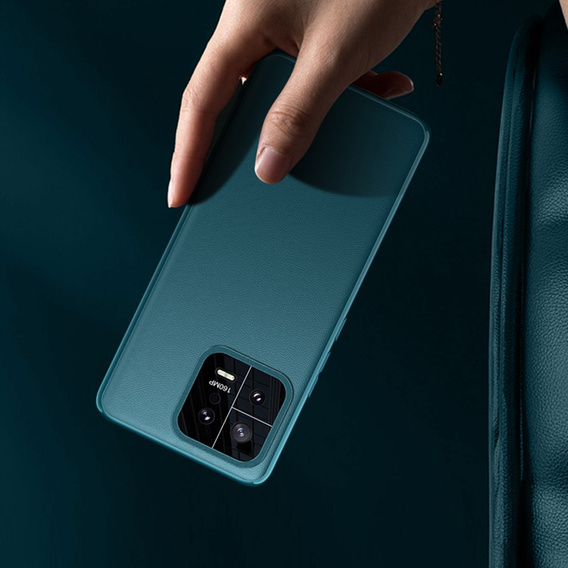 Kožené puzdro pre Xiaomi 13, leather hybrid, zelený