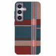 Puzdro pre Samsung Galaxy S25+ Plus, Carbon Fiber MagSafe, červená / zelená
