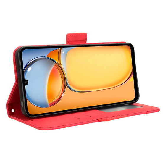 Klapkové puzdro pre Xiaomi Redmi 13C / Poco C65, Card Slot, červené