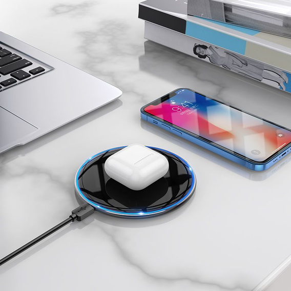 Indukčná nabíjačka Hoco CW6 Pro s podsvietením, 15 W