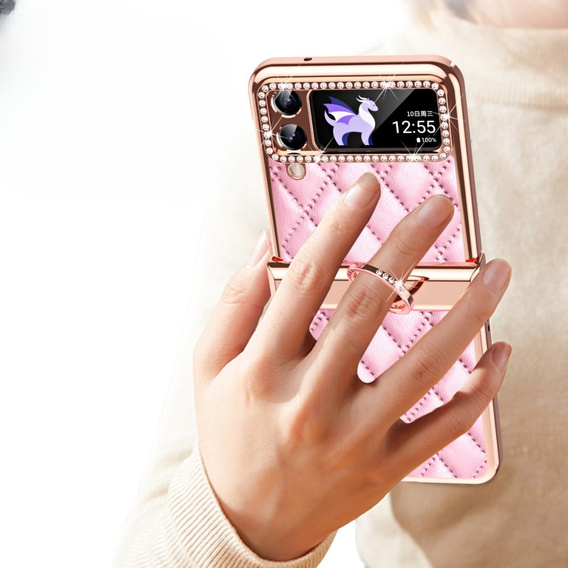 Puzdro pre Samsung Galaxy Z Flip 4 5G, Rhombus Grid