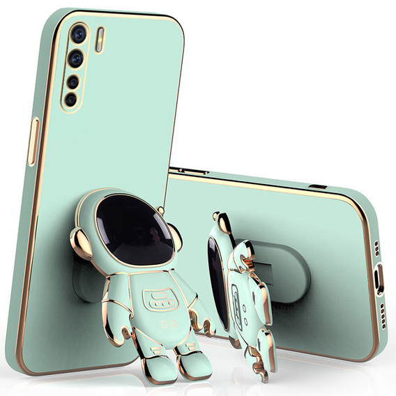 Obal na mobil pre Oppo A91/F15, Astronaut, zelený