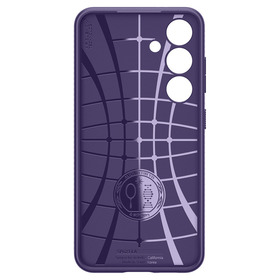 Puzdro Spigen pre Samsung Galaxy S24, Liquid Air, fialové + tvrdené sklo 9H