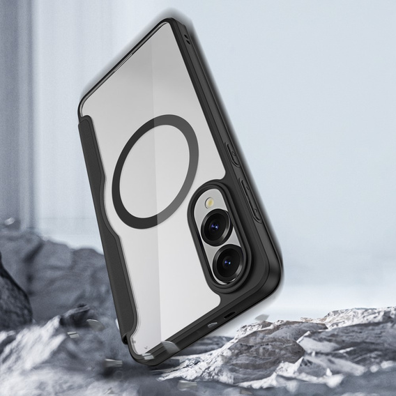 Dux Ducis Obal na mobil pre Samsung Galaxy S25 Edge, Skin X Pro, MagSafe, čierne