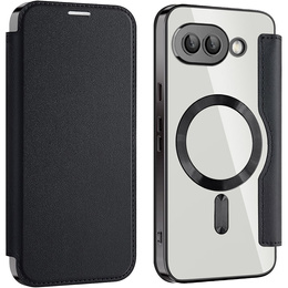 Klapkové puzdro pre Google Pixel 9A, RFID Wallet MagSafe CamShield, čierne