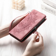 Klapkové puzdro pre Xiaomi Redmi Note 13 Pro 4G / Xiaomi Redmi Note 14S / Xiaomi Poco M6 Pro 4G, Mandala, ružové rose gold