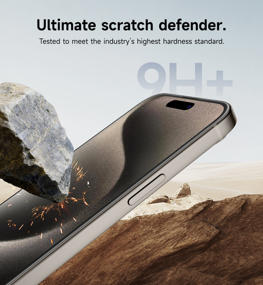 2x tvrdené sklo SURITCH pre iPhone 15 Pro Max