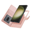 Puzdro s chlopňou pre Samsung Galaxy S23 Ultra, peňaženkové, pre MagSafe, ružové rose gold