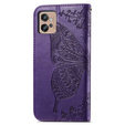 Klapkové puzdro pre Motorola Moto G32, Butterfly, fialové