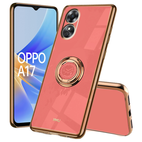 Obal na mobil pre Oppo A17, Electro Ring, červené