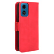 Klapkové puzdro pre Motorola Moto E14, Card Slot, červené