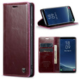 CASEME flipové puzdro pre Samsung Galaxy S8, Waxy Textured, červené