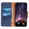 Klapkové puzdro pre Samsung Galaxy S25 Edge, Crazy Horse Wallet, modré