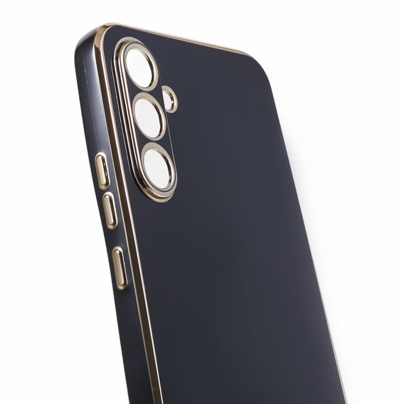Puzdro pre Samsung Galaxy A25 5G, Glamour CamShield, čierne + 9H sklo