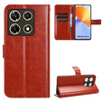 Klapkové puzdro pre Infinix Note 30 Pro 4G, Crazy Horse Wallet, hnedé