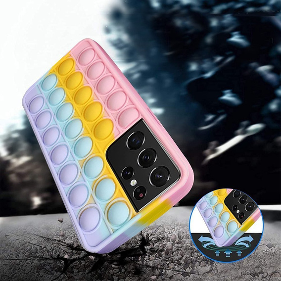 Puzdro Push Bubble Pop It pre Samsung Galaxy S21 Ultra