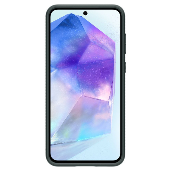 Puzdro Spigen pre Samsung Galaxy A55 5G, Liquid Air, zelený + tvrdené sklo 9H