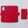 Klapkové puzdro pre Motorola Moto G54 5G, Card Slot, červené