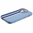 Puzdro pre iPhone 16 Pro Max, Carbon Fiber MagSafe, modré