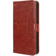 Klapkové puzdro pre Honor 90 Lite 5G, Crazy Horse Wallet, hnedé