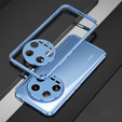 Puzdro pre Xiaomi 14 Ultra, Armor Bumper, s krytom objektívu, modrá / strieborná