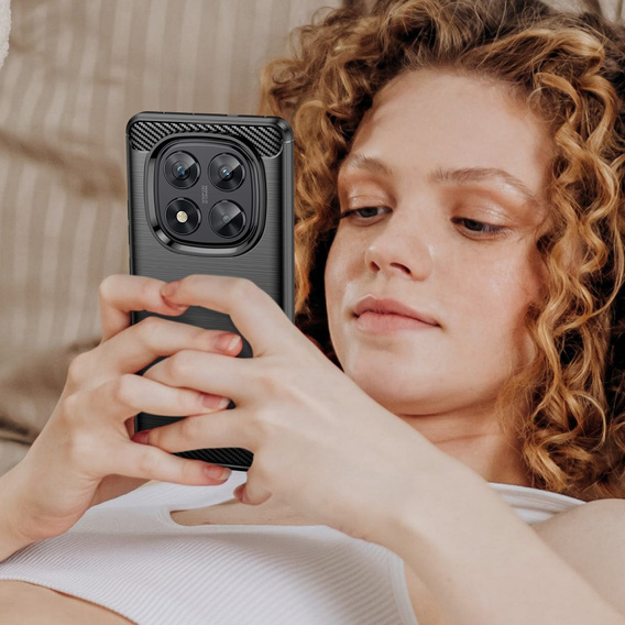 Obal na mobil pre Xiaomi Redmi Note 14 Pro, Carbon, čierne